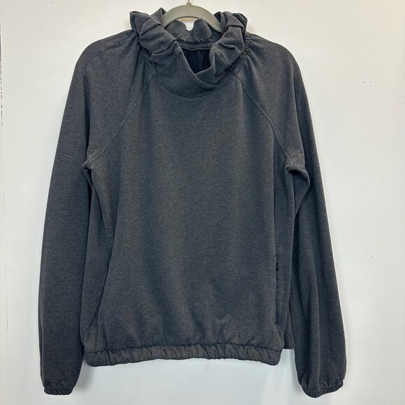 Lululemon After All Pullover Heathered Black Size 10 - Picture 7 of 16